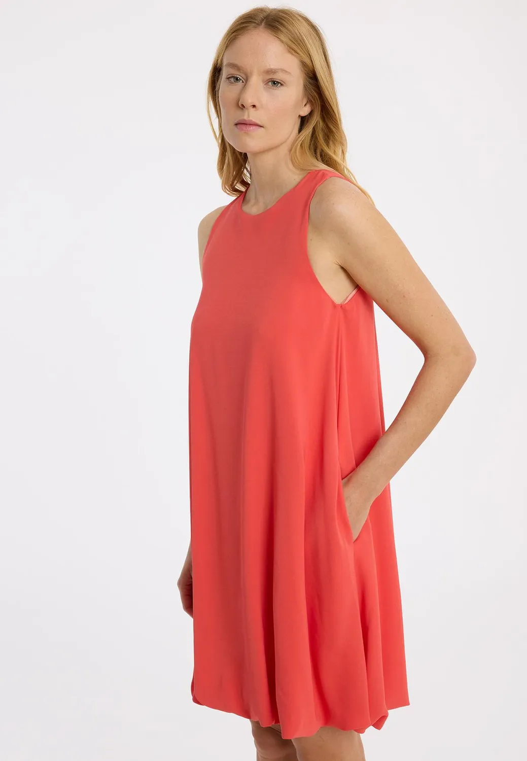 Ana Alcazar Zamini vestito corallo palloncino