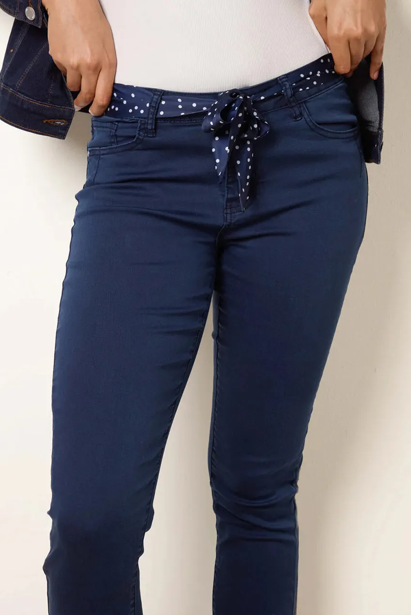 Blue Vanilla Scarf jeans slim denim stretch navy taglia L