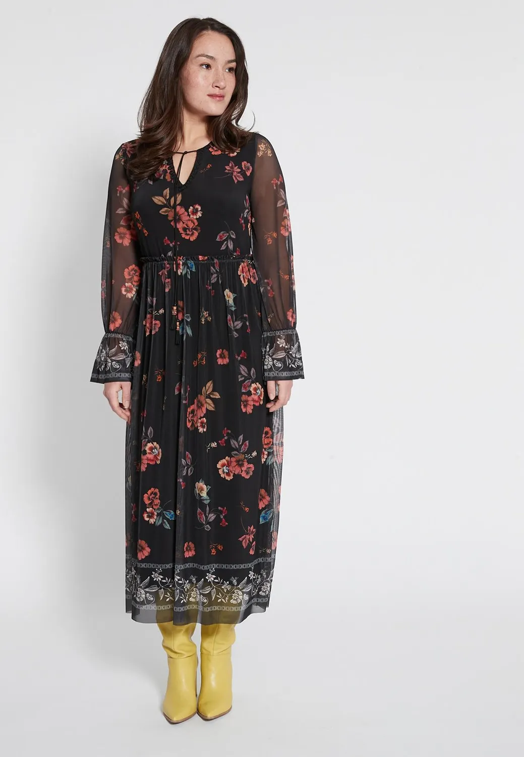 Ana Alcazar Hiaki abito maxi floreale