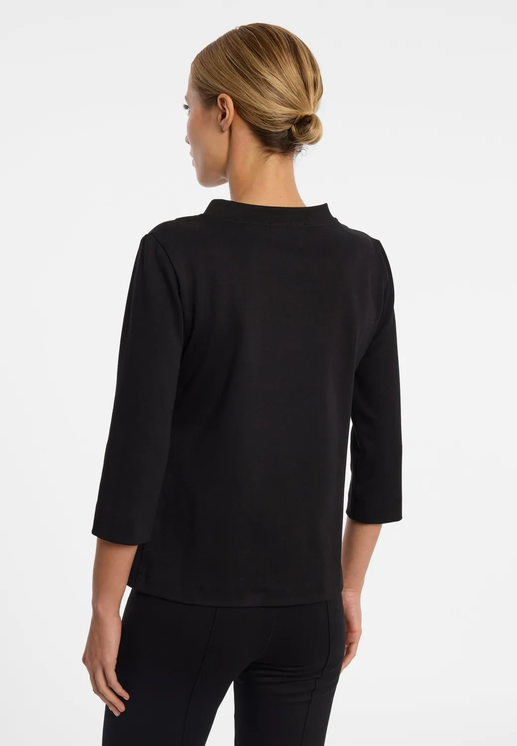 Ana Alcazar Ellisy top marinaro nero bottoni