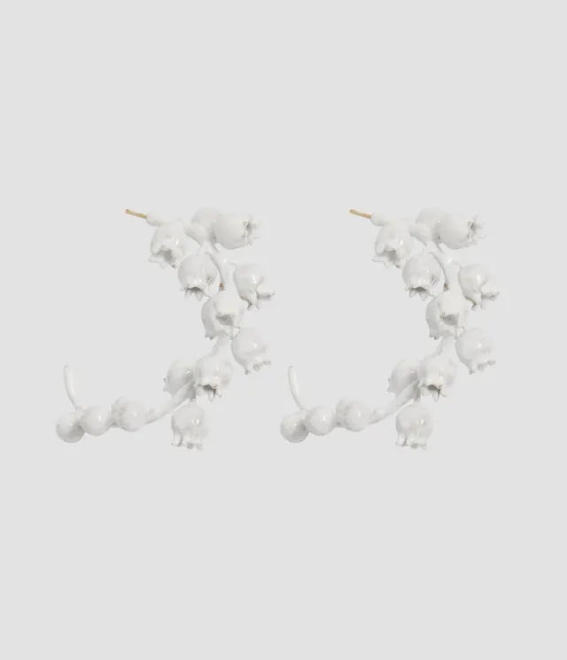 Erdem Lilly Of The Valley Earring orecchini floreali perla