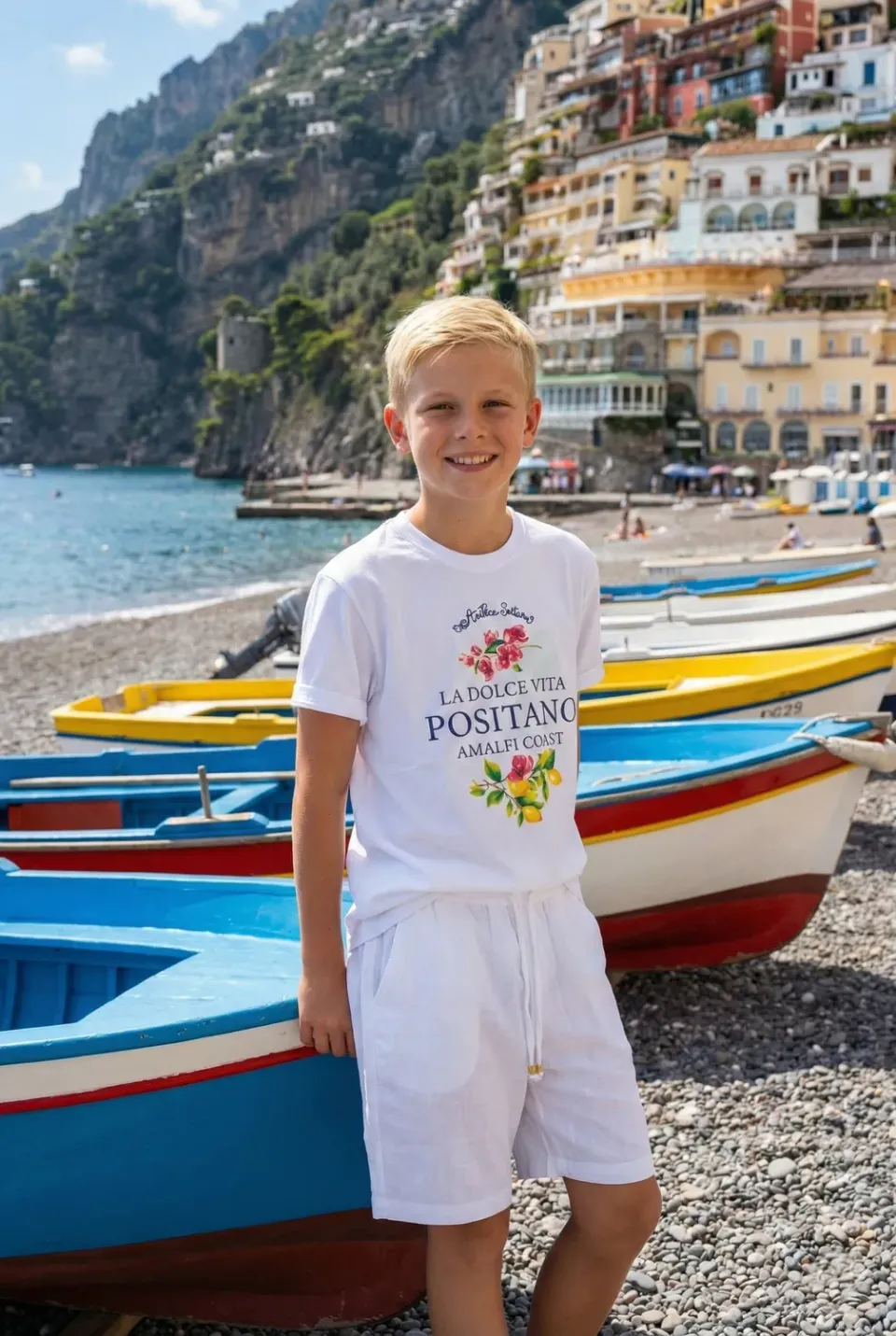 Antica Sartoria Everywhere FM016 T-Shirt Cotone Bianca Agrumi