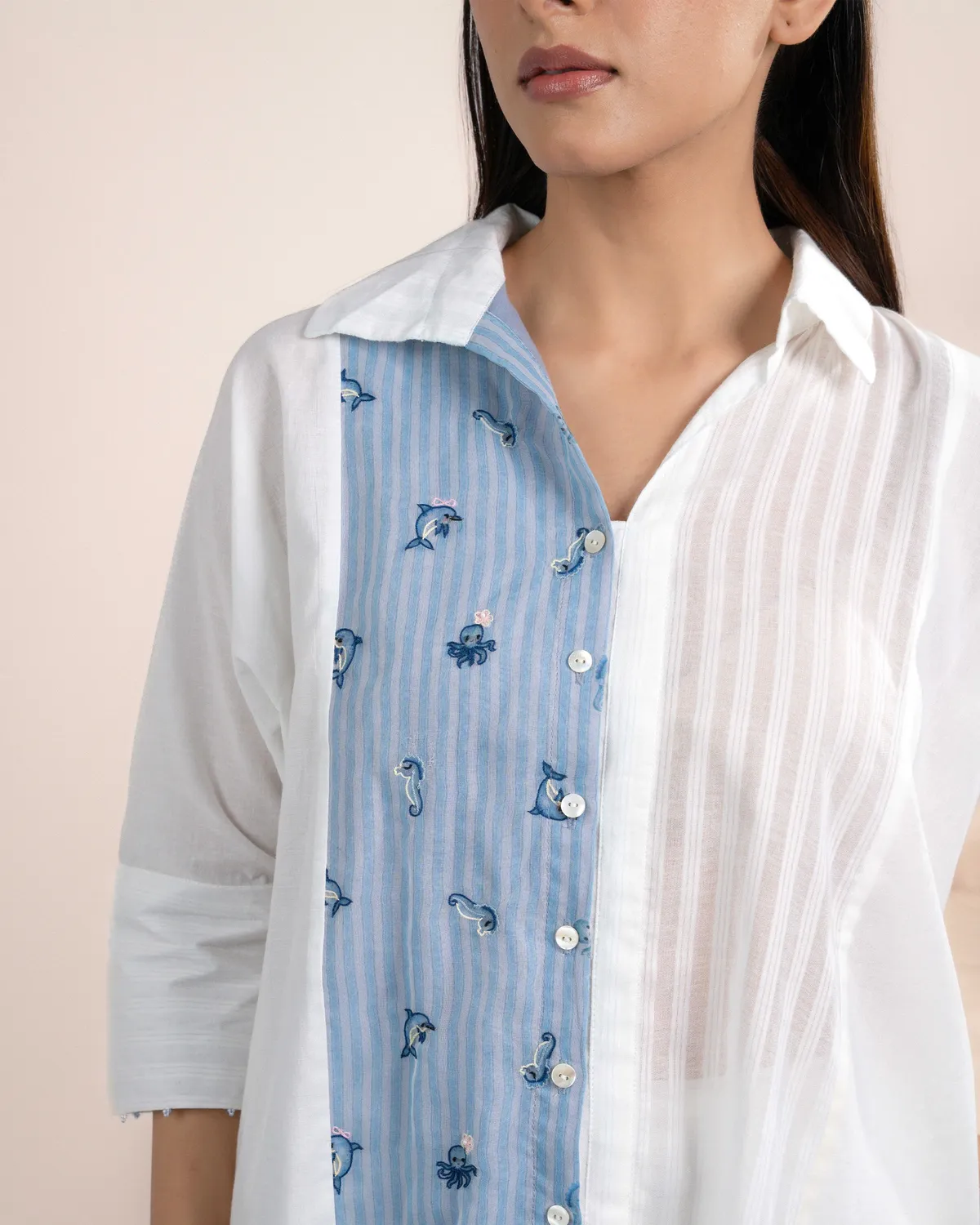Our Dve Dova Shirt camicia bianca cotone