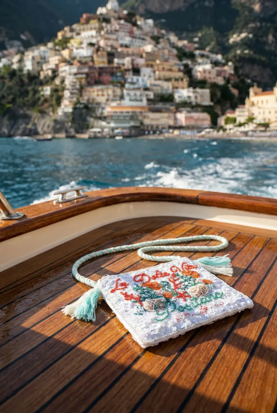 Antica Sartoria FC720 pochette rossa cotone fantasia