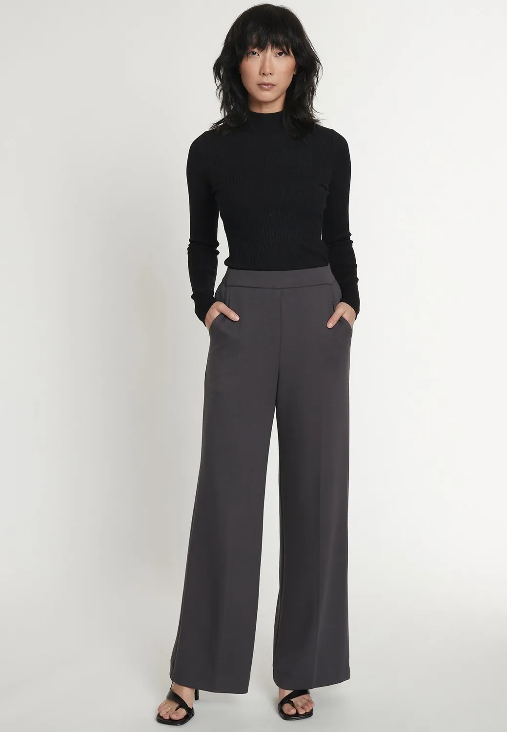 Ana Alcazar Irmy pantaloni Marlene grigi piega