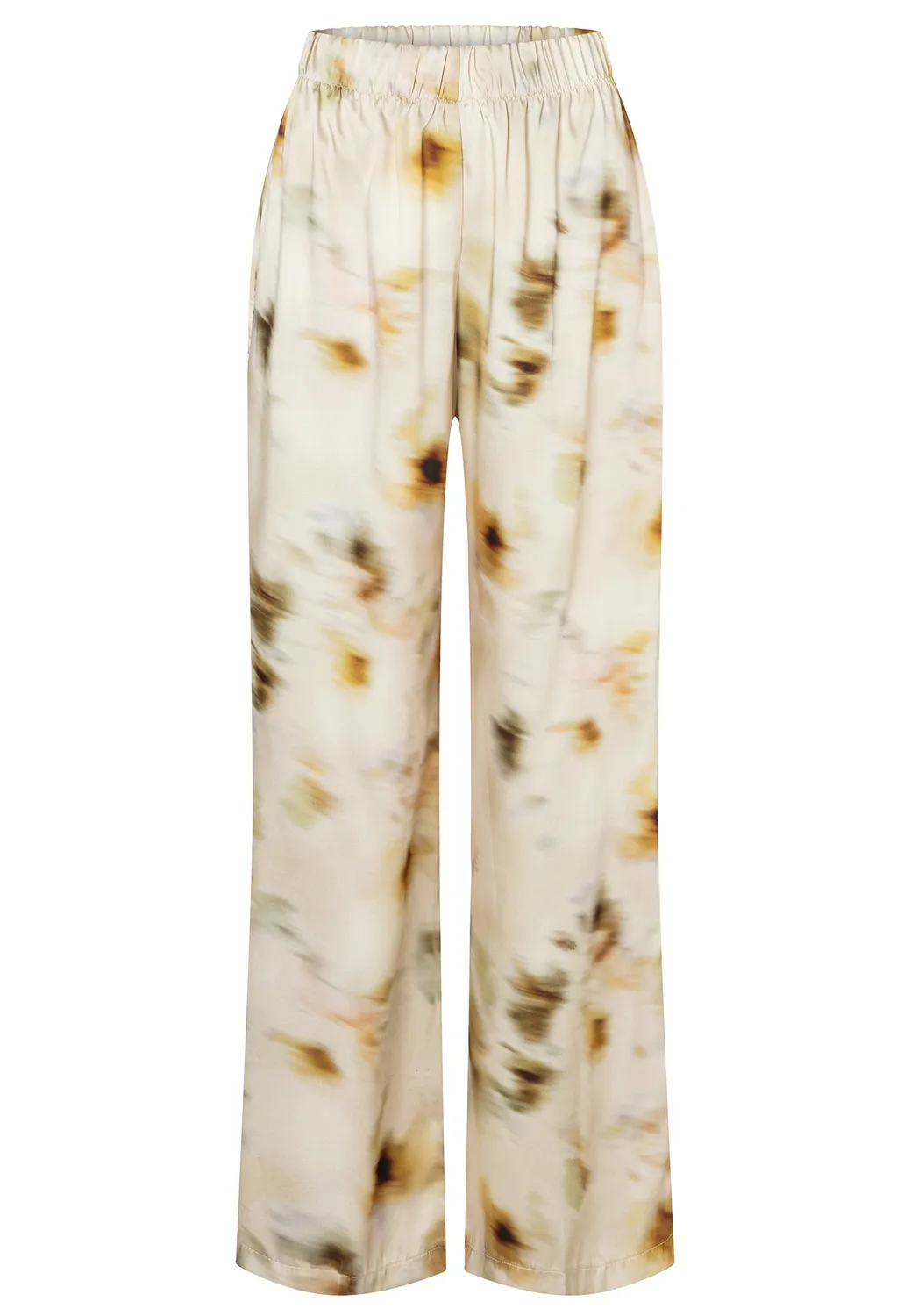 Ana Alcazar Dorna pantaloni palazzo raso beige