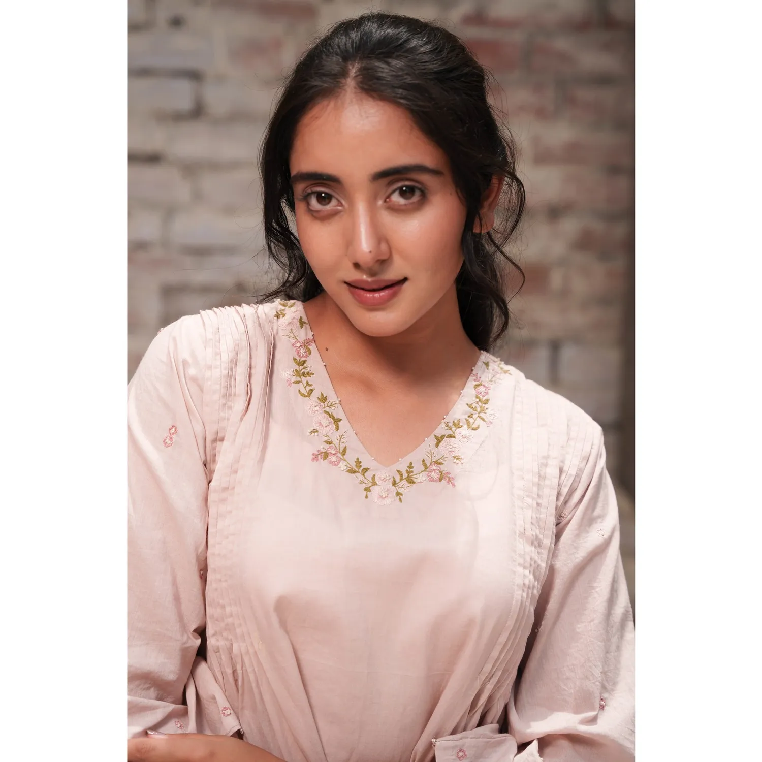 Our Dve Capsule 9 top rosa cotone manica lunga