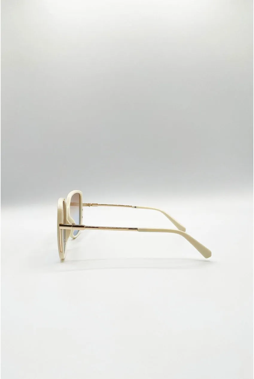 SVNX Oversized Square SG2601728 occhiali da sole beige
