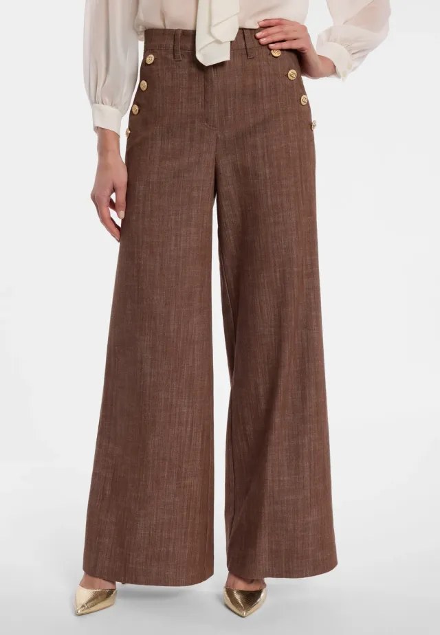 Ana Alcazar Endylis jeans marina cognac elasticizzato