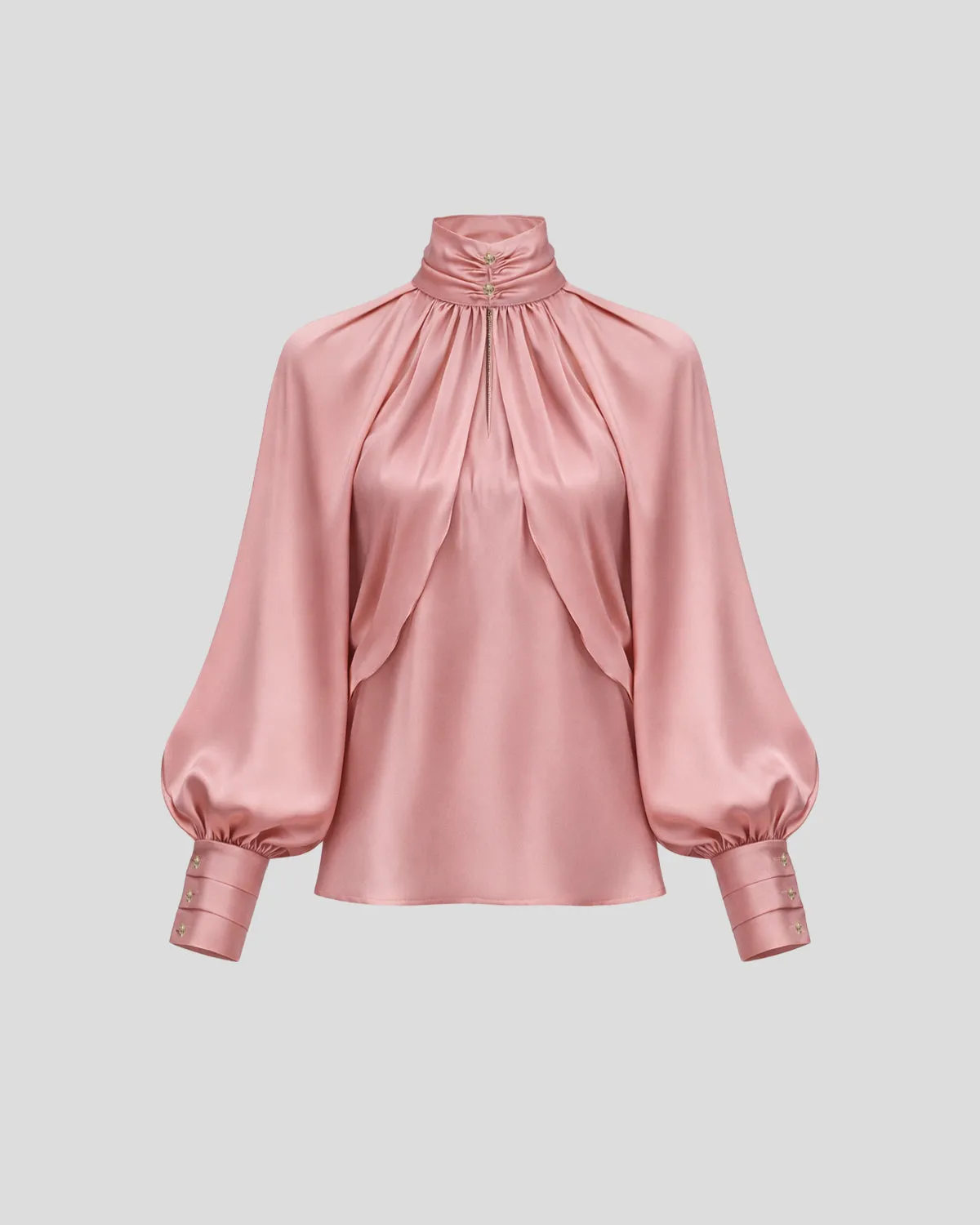 Violante Nessi Rossini blusa raso seta rosa