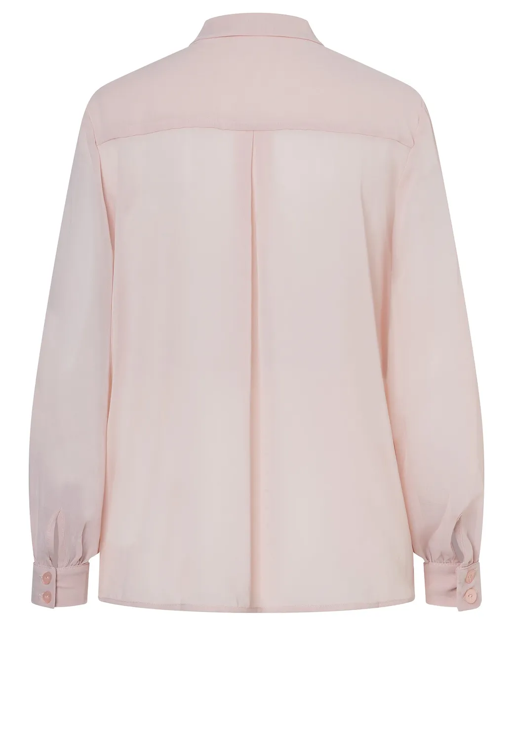 Ana Alcazar Ablea blusa chiffon rosa maniche a sbuffo