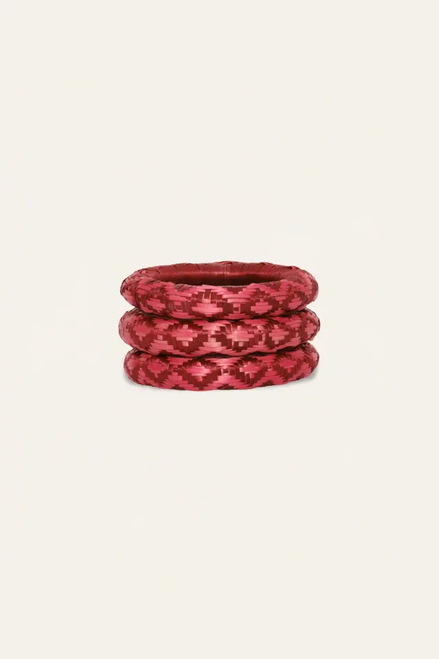 Johanna Ortiz Dancer’s Essence bangles paglia rosa set