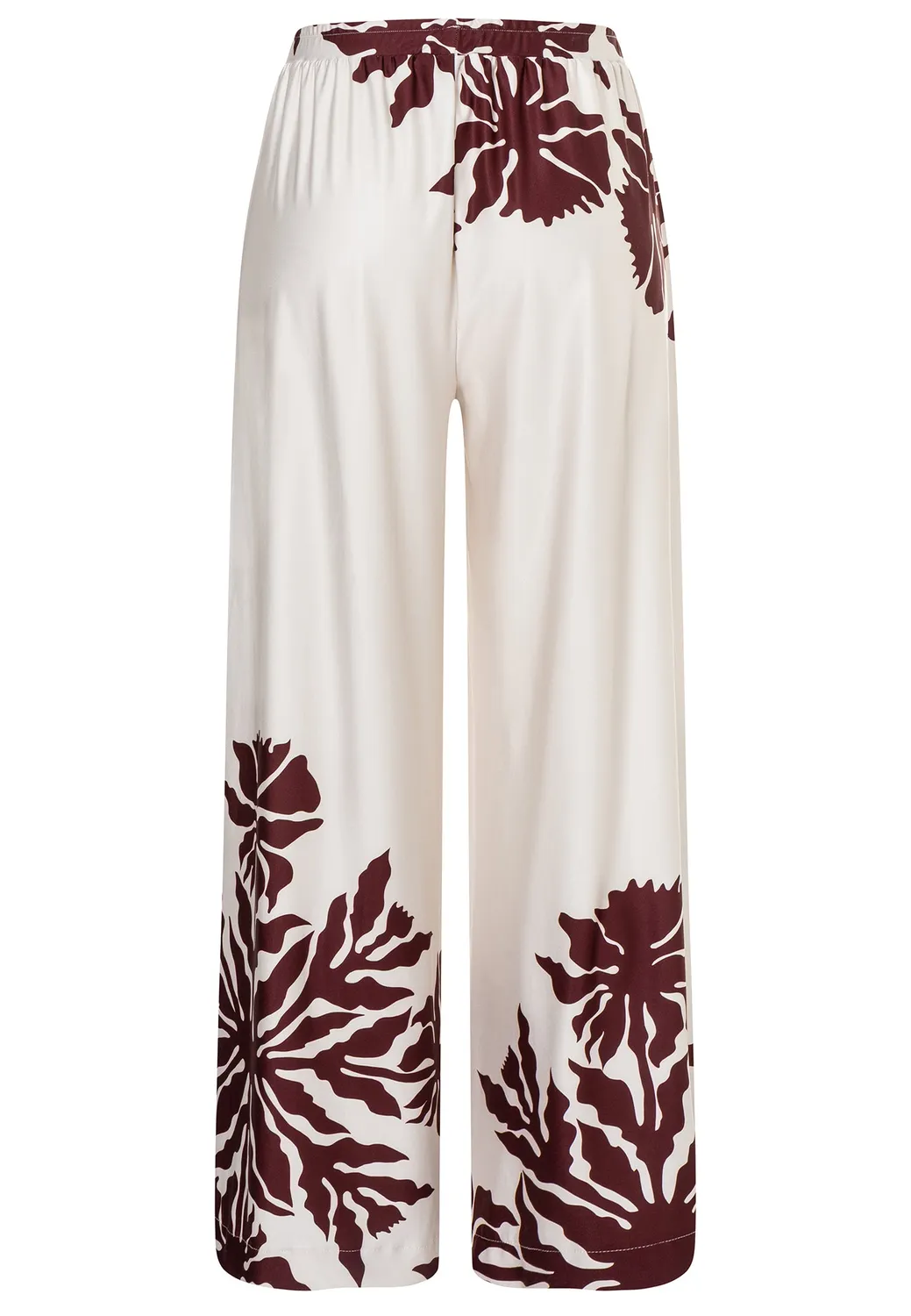 Ana Alcazar Dorinor pantaloni larghi fantasia beige