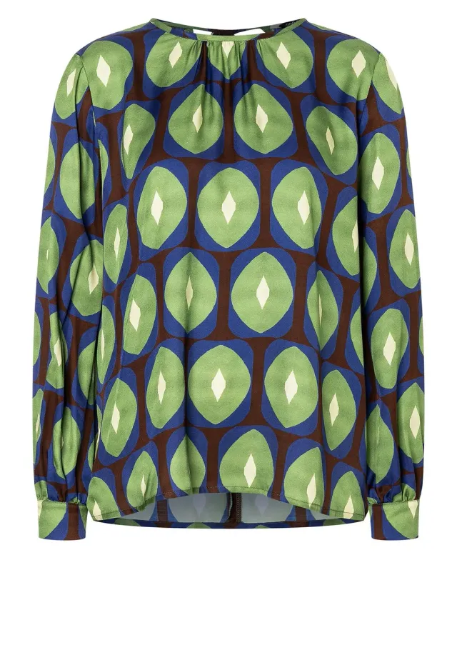 Ana Alcazar Maanis top blusa raso taglio casual