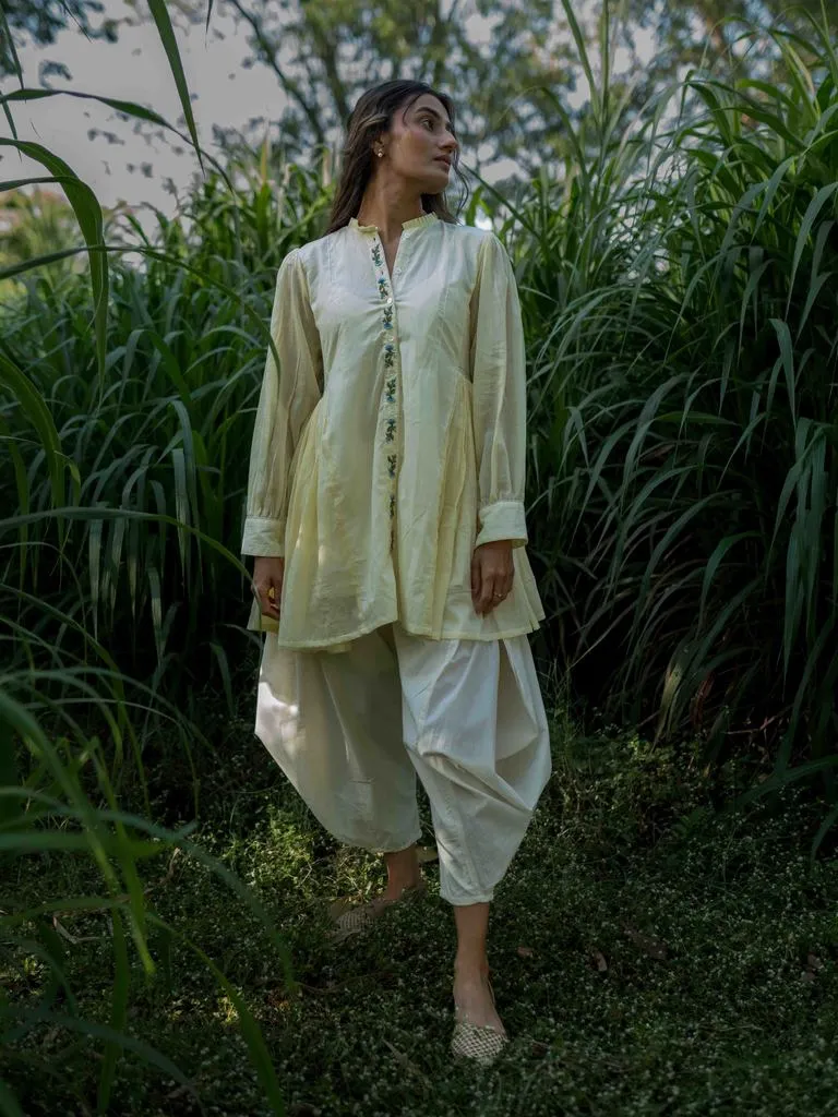 Our Dve Earl Set completo top pantaloni giallo