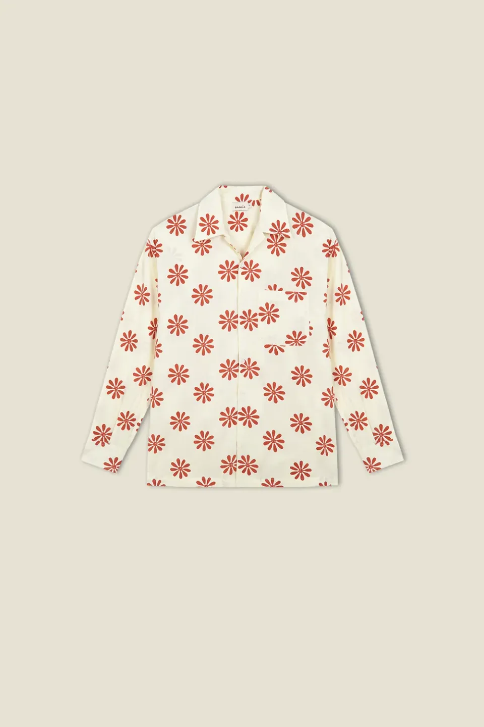Dahlia Harry camicia marigold cotone fantasia fiori