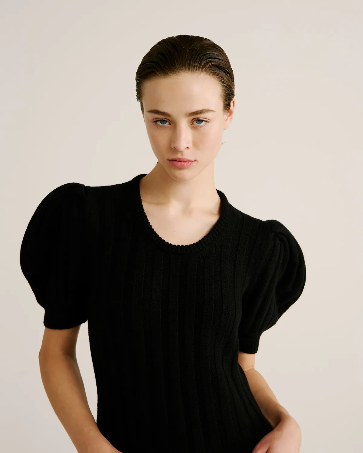 Violante Nessi Ono vestito nero cashwool merino