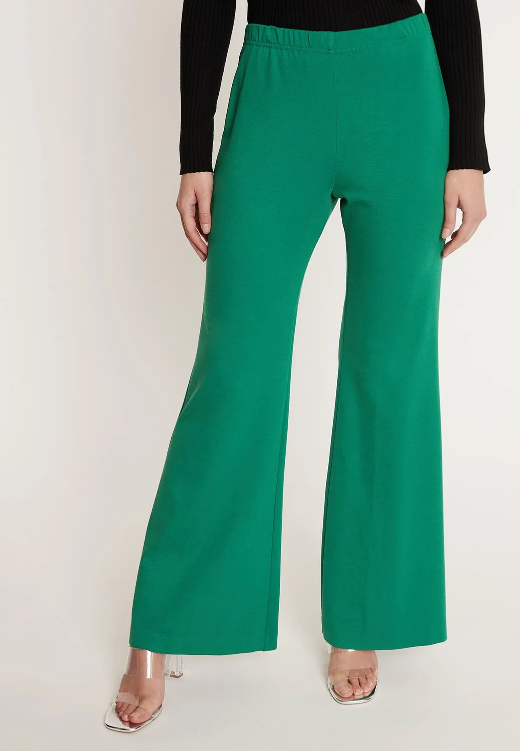 Ana Alcazar Iska pantaloni jersey verdi casual