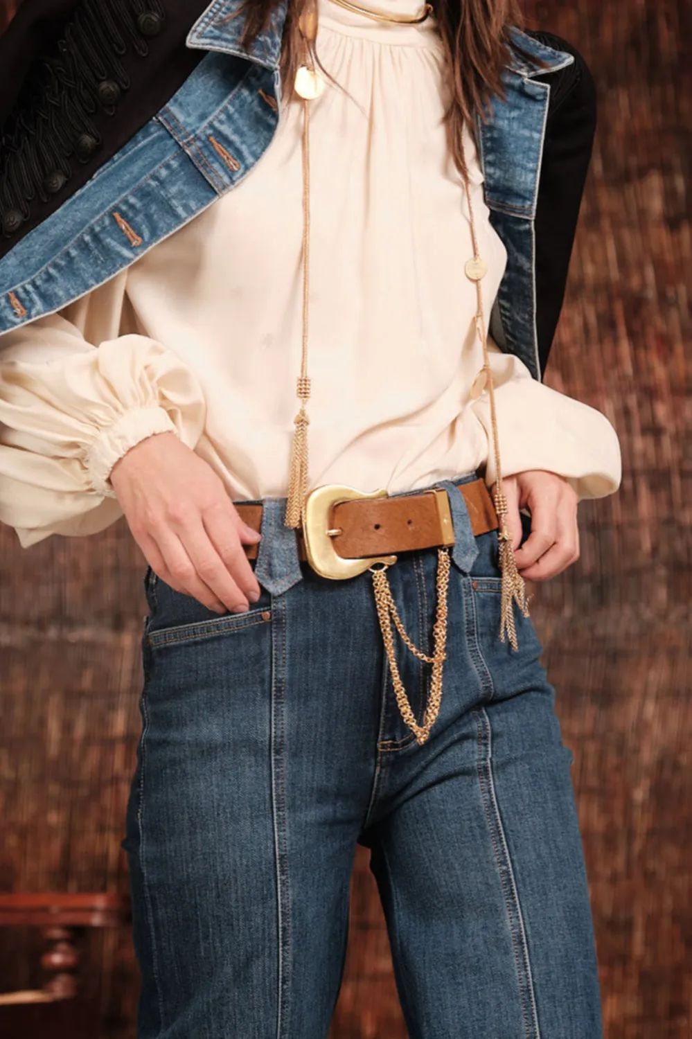 Johanna Ortiz Twist Od Heritage cintura pelle cognac