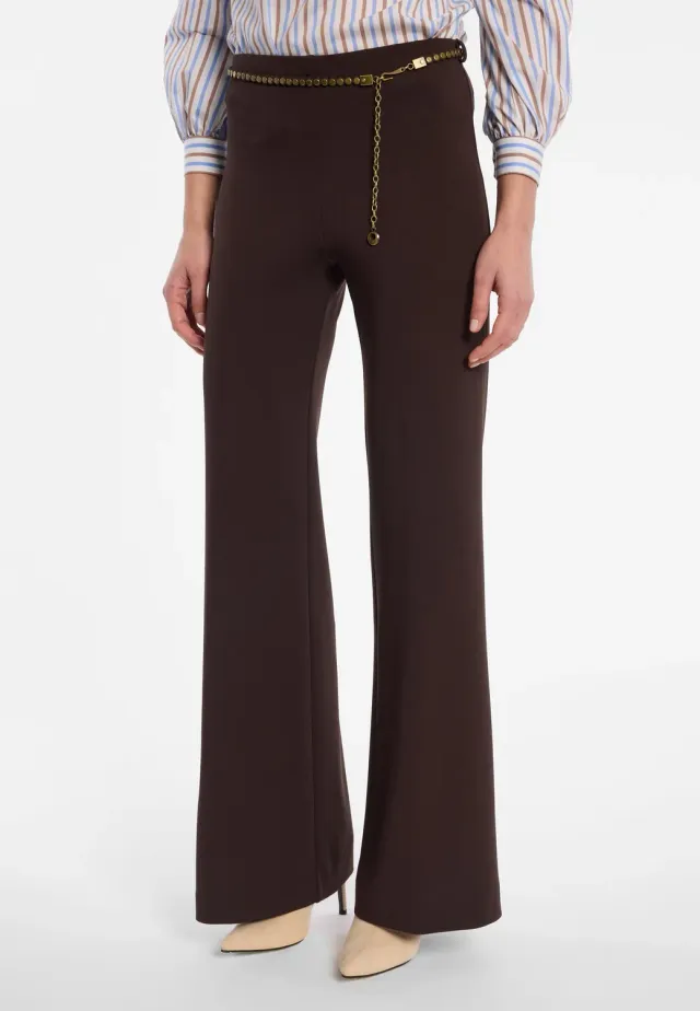 Ana Alcazar Evorille pantaloni larghi espresso cintura