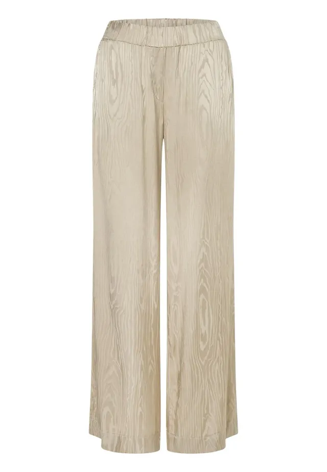 Ana Alcazar Zarosi pantaloni larghi raso oro