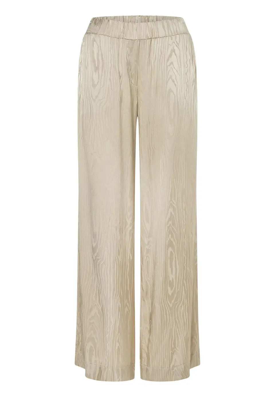 Ana Alcazar Zarosi pantaloni larghi raso oro