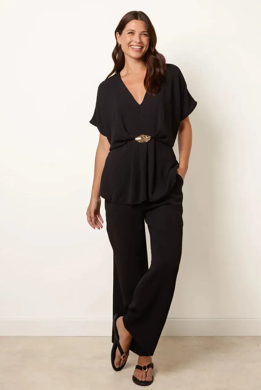 Blue Vanilla Buckle Set completo nero due pezzi
