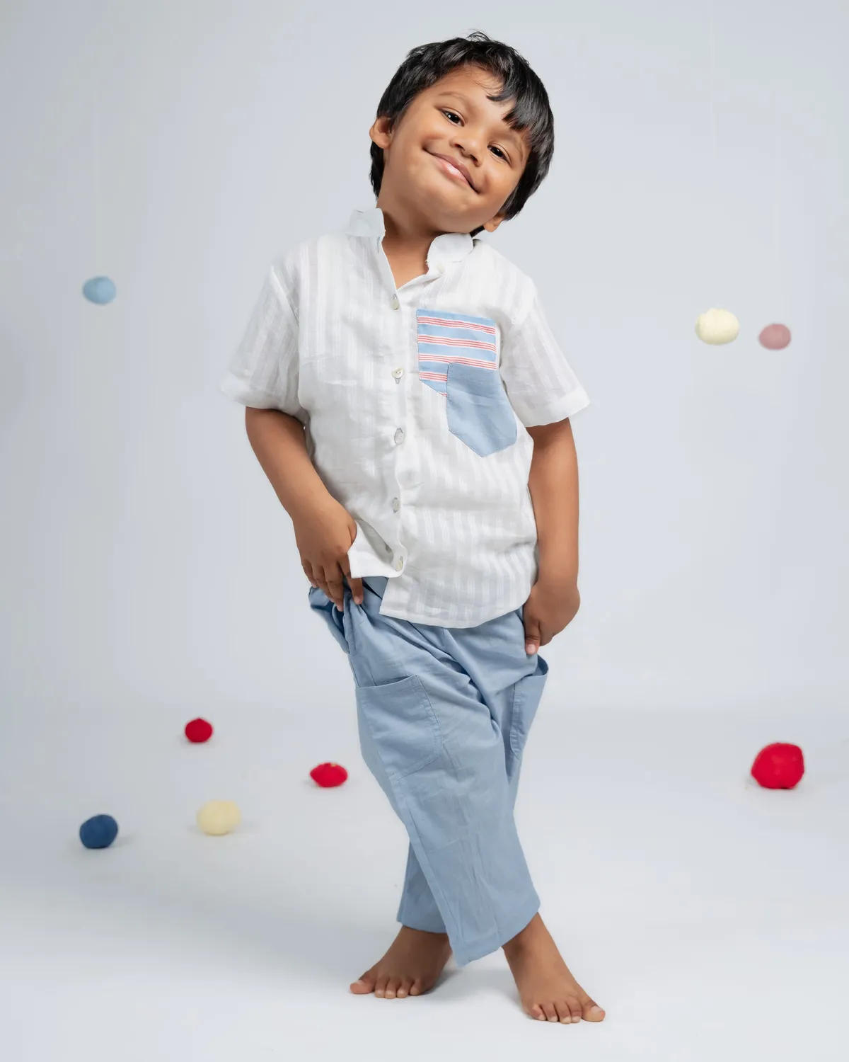 Our Dve Be You Kids Tiny Trend completo bimbo bianco blu