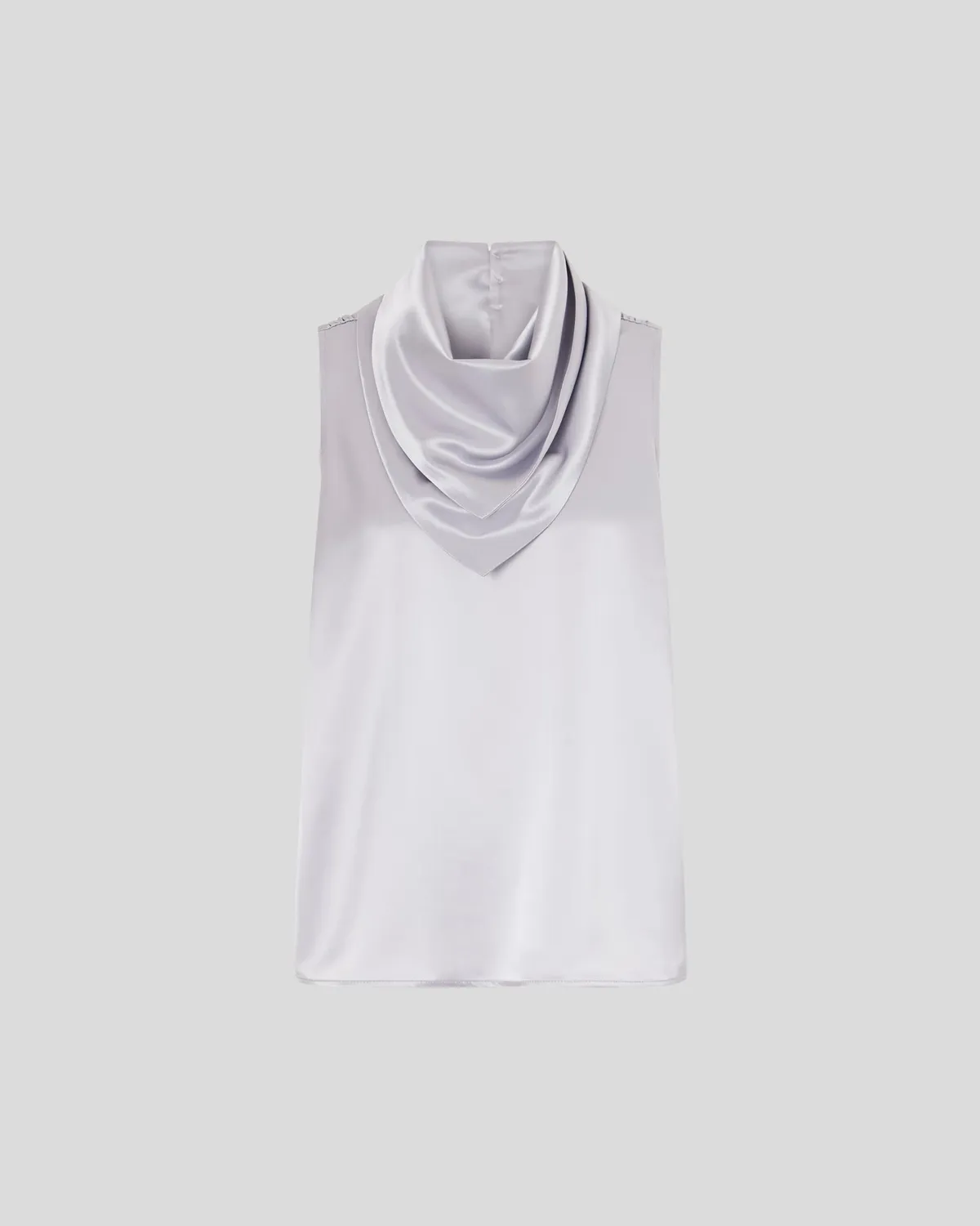 Violante Nessi Innamorato Blusa Raso Grigio Perla