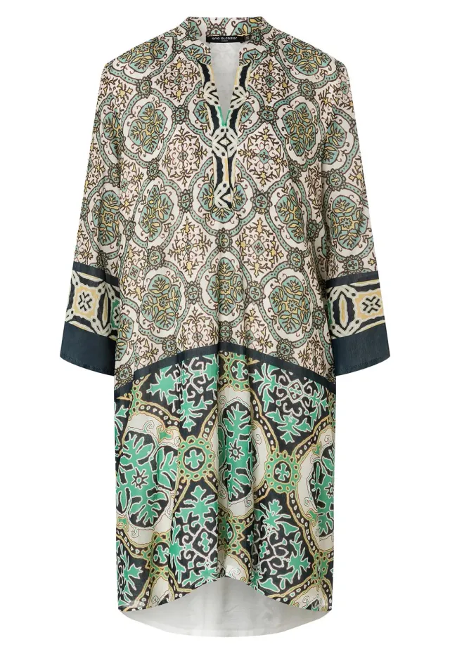 Ana Alcazar Kahli abito camicia lungo fantasia paisley