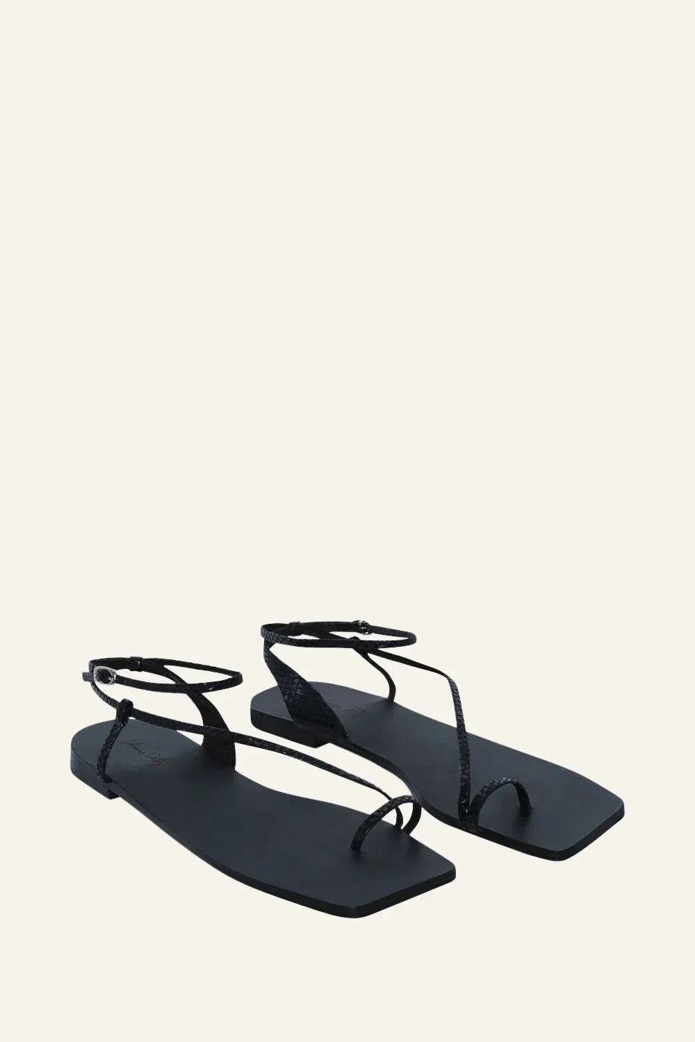 Johanna Ortiz Flamenco Echoes sandali bassi pelle nero 36-41