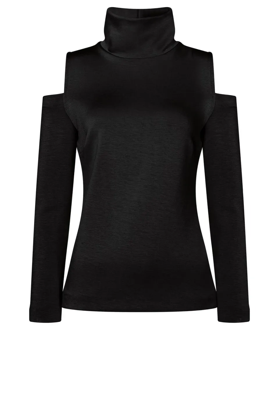 Ana Alcazar Senara top jersey nero cut-out spalle