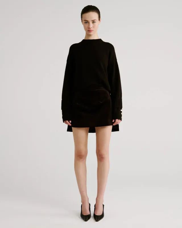 Violante Nessi Aaron maglione Cashwool marrone