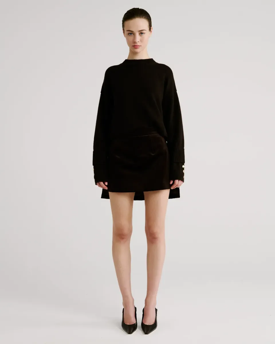Violante Nessi Aaron maglione Cashwool marrone