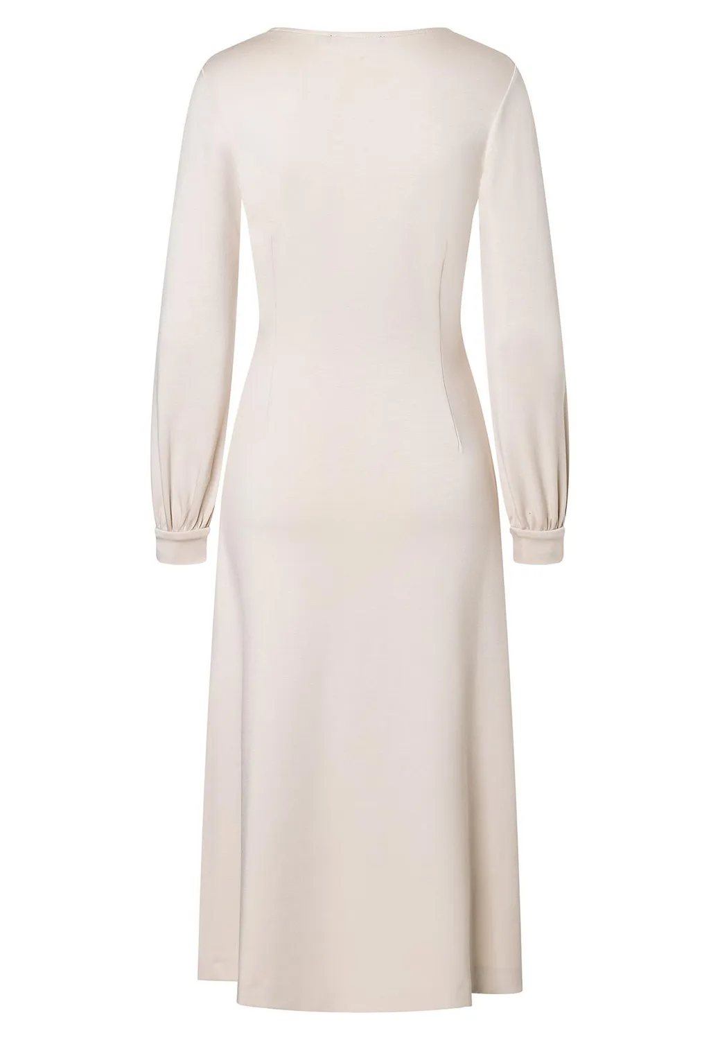 Ana Alcazar Hefari abito midi bianco scollo V spacco