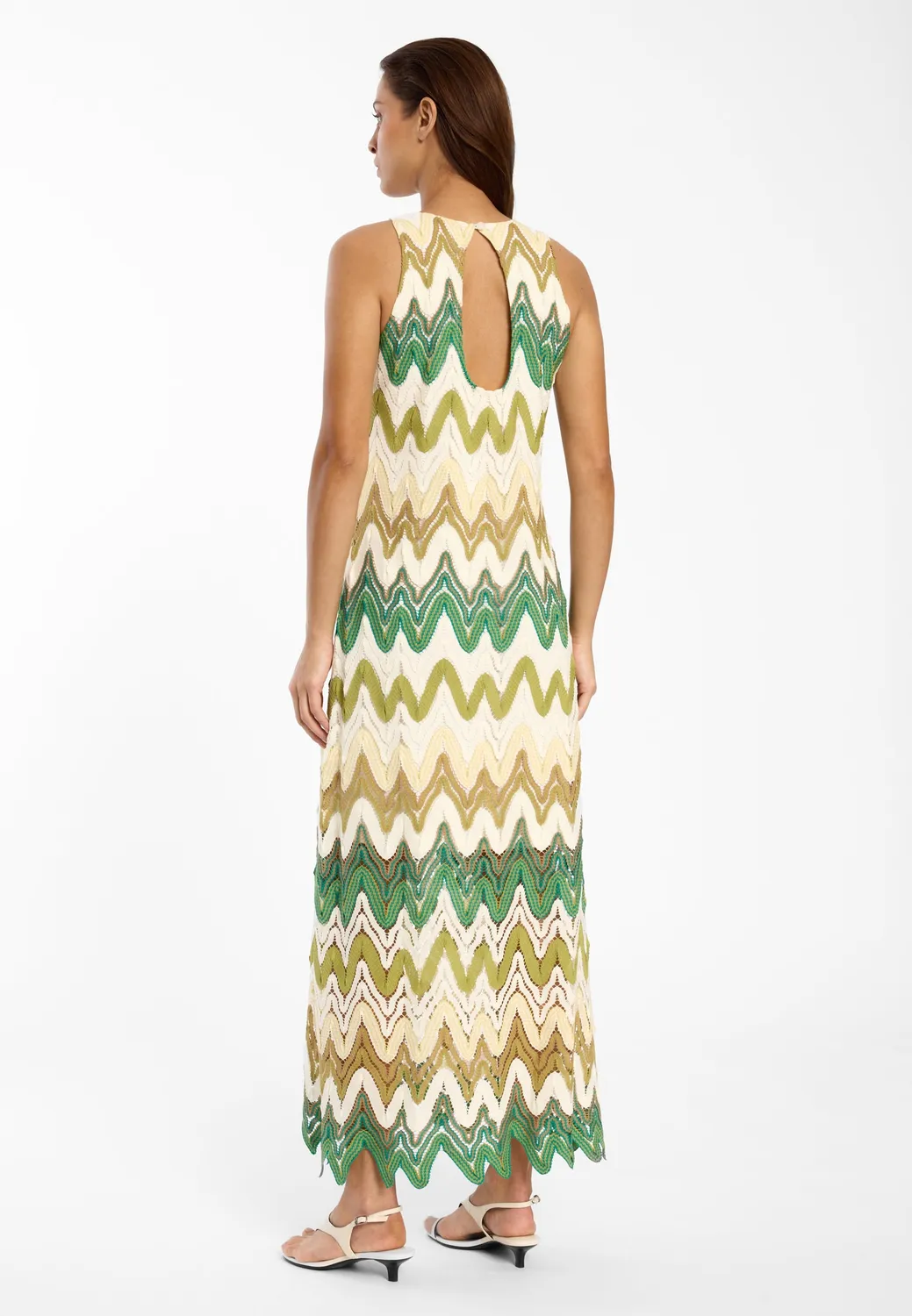 Ana Alcazar Dimra maxi abito maglia verde
