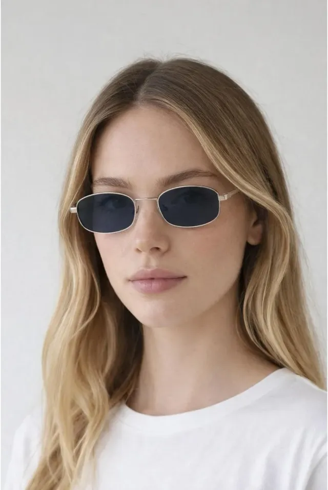 SVNX Slim Metal Oval SG2607802 occhiali da sole argento UV400