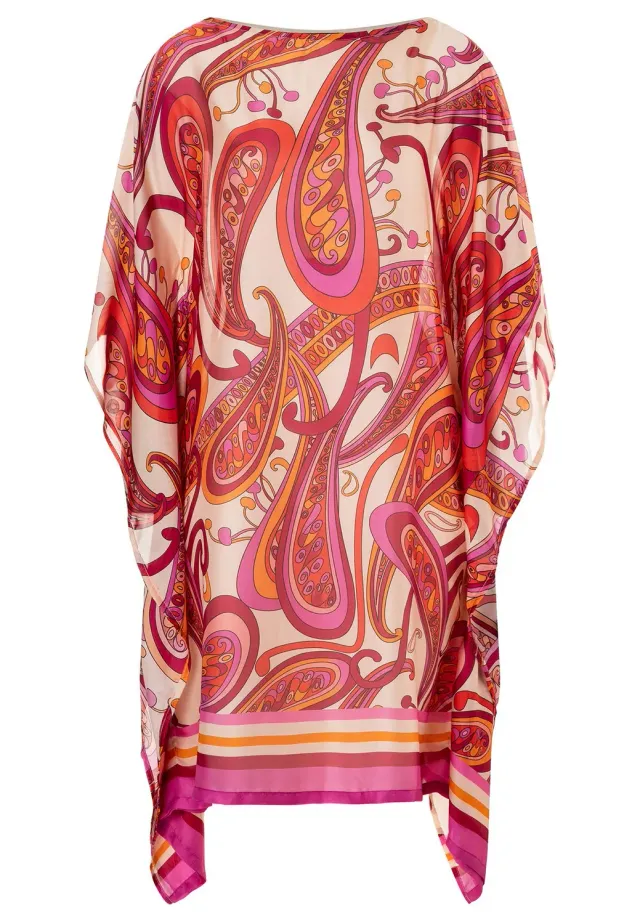 Ana Alcazar Wegas abito caftano chiffon fantasia
