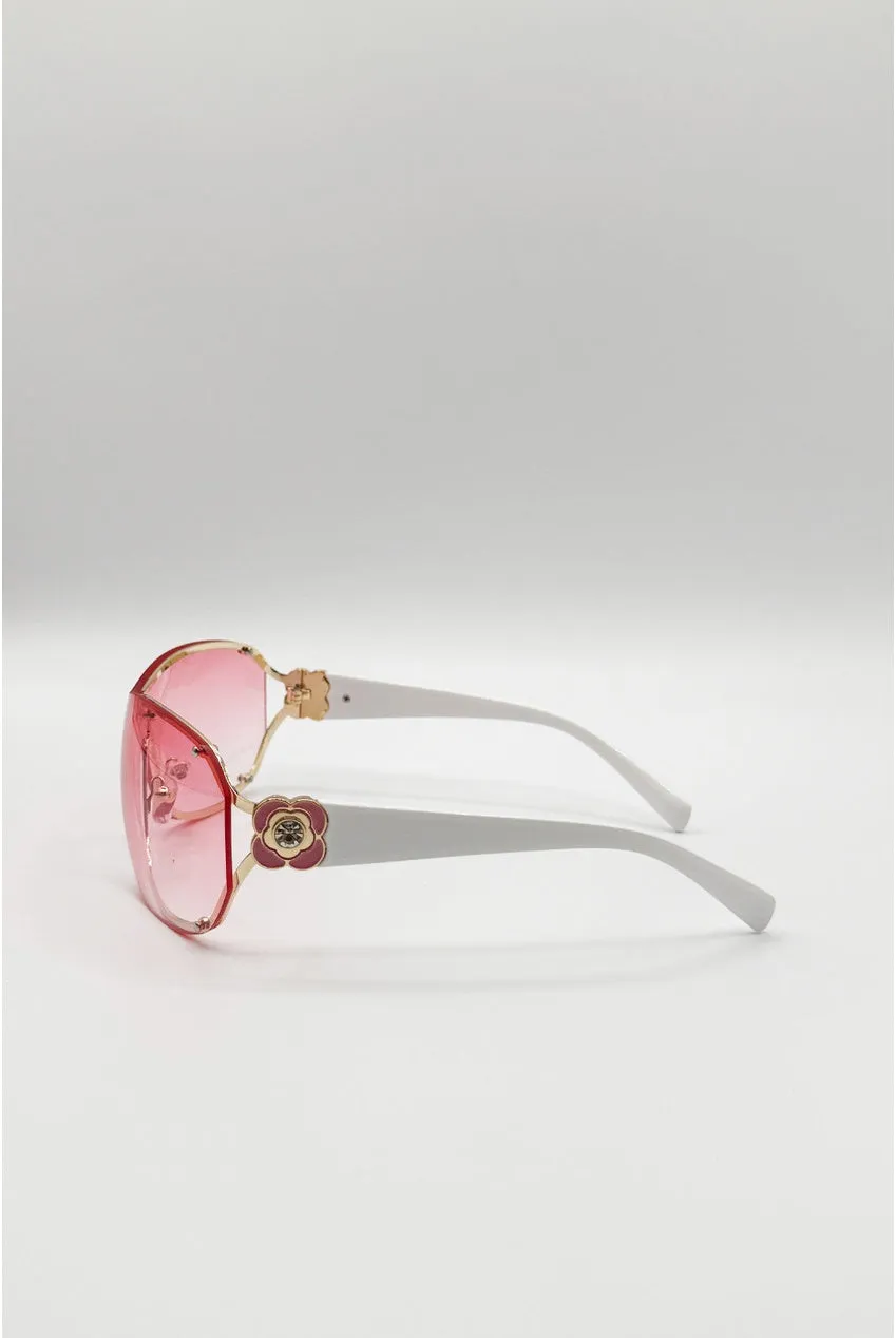 SVNX Vintage Rose SG2604109 occhiali rosa avvolgenti