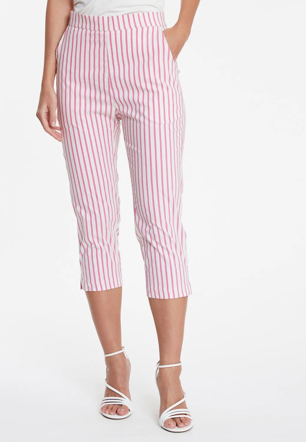 Ana Alcazar Capri Pants Walosa pantaloni capri a righe