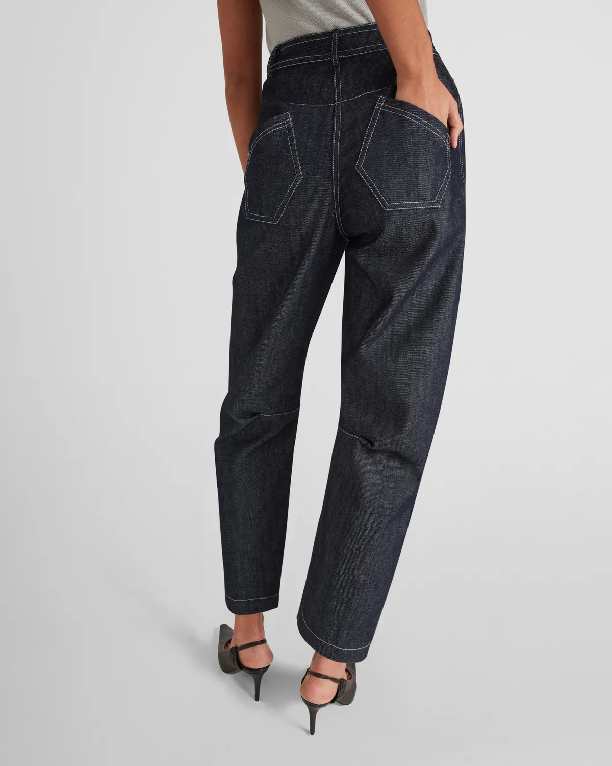 Violante Nessi Andy jeans blu cotone organico
