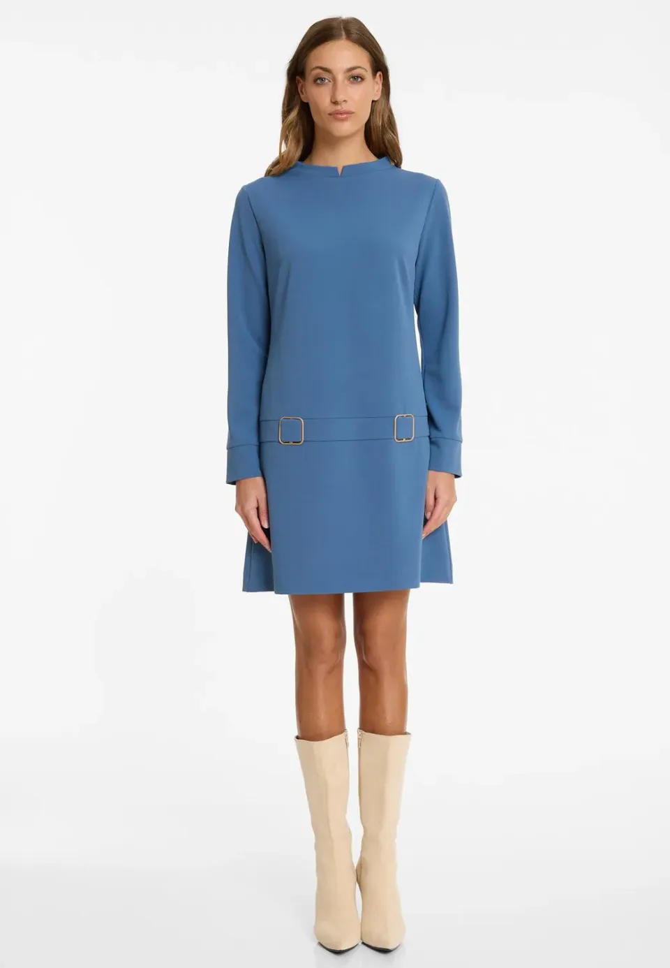 Ana Alcazar Admea abito anni 60 blu corto