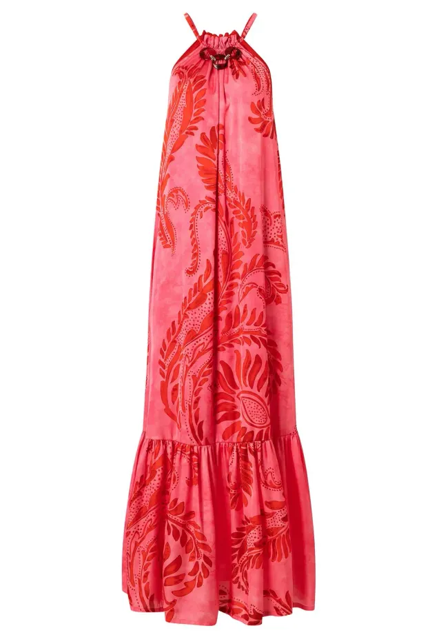 Ana Alcazar Kasa abito maxi halter balze fantasia
