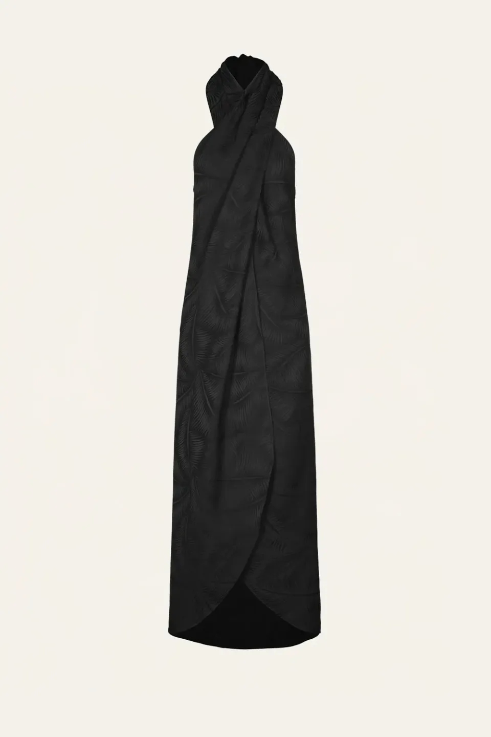 Johanna Ortiz Silent Water top halter nero viscosa