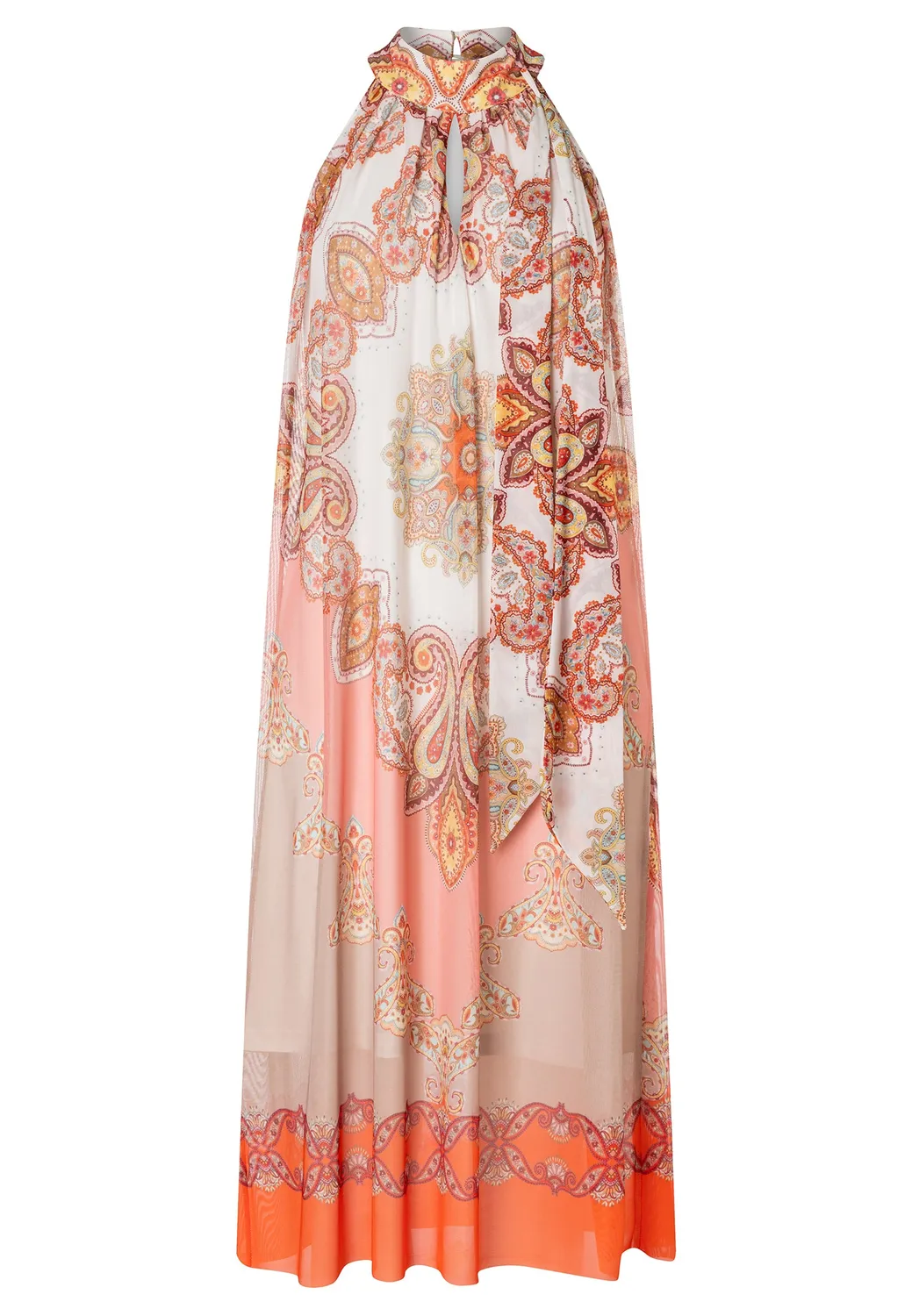 Ana Alcazar Dorexa abito halterneck fantasia paisley