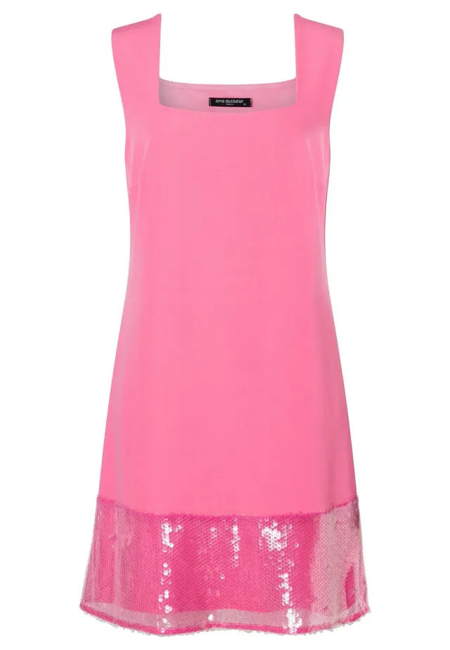 Ana Alcazar Wacara vestito rosa paillettes