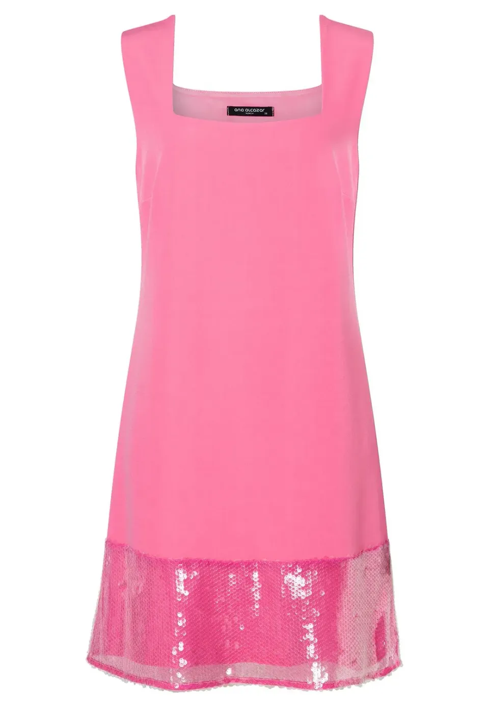 Ana Alcazar Wacara vestito rosa paillettes