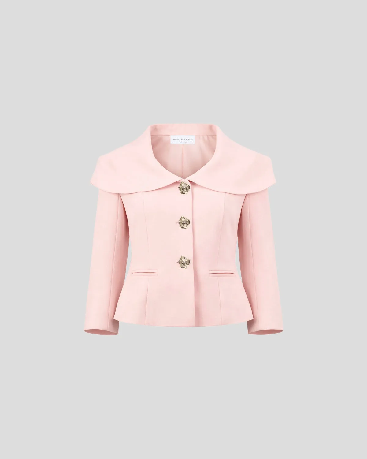 Violante Nessi Amato Blazer Lana Rosa Mantella