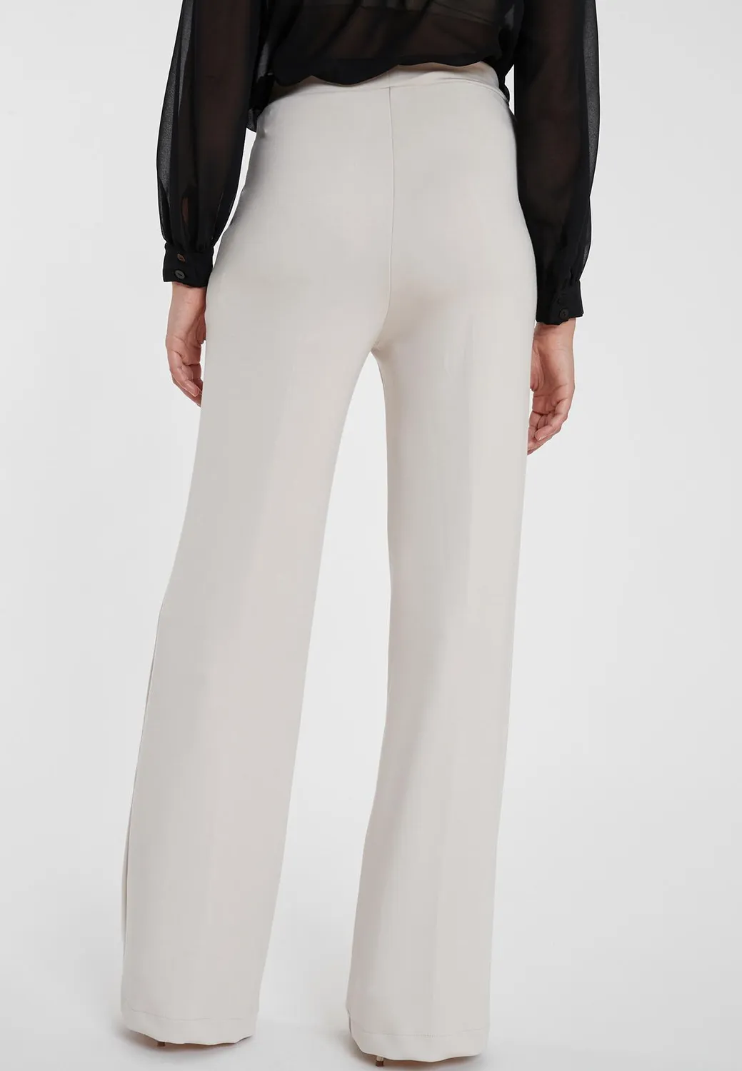 Ana Alcazar Sefoni pantaloni larghi jersey avorio