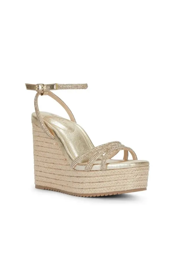 Malow London Ava sandali zeppa neri 38 plateau espadrillas